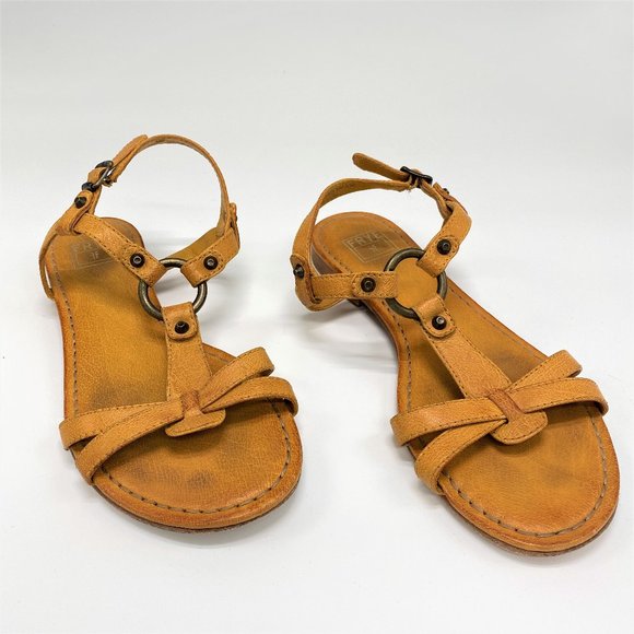 Frye Orange Carson Ring Sling Sandal - Picture 1 of 8
